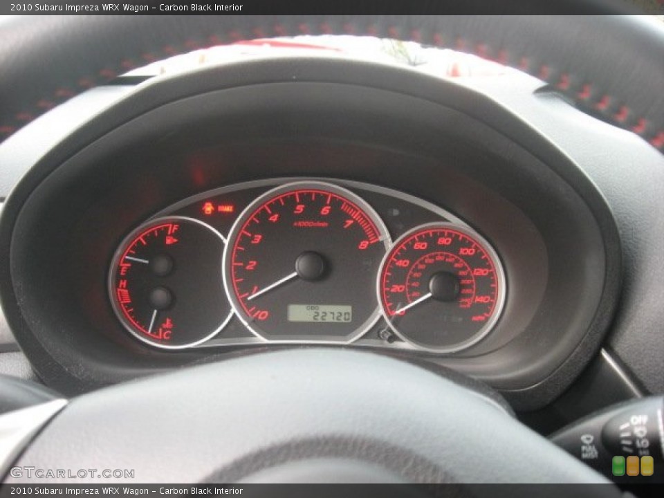 Carbon Black Interior Gauges for the 2010 Subaru Impreza WRX Wagon #55781807