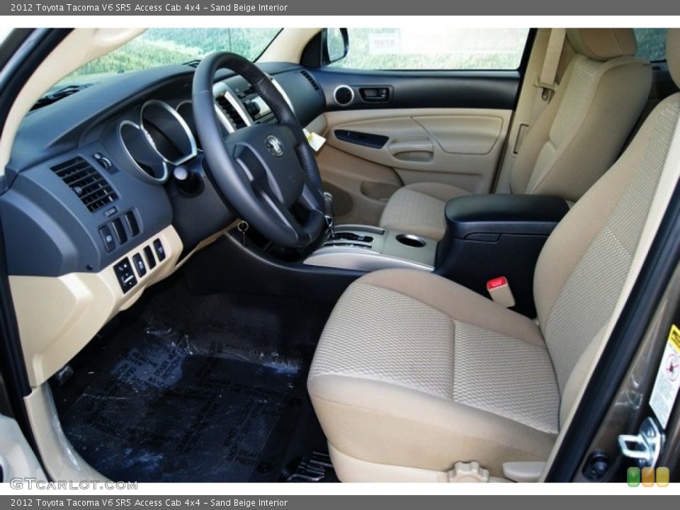 Sand Beige Interior Photo for the 2012 Toyota Tacoma V6 SR5 Access Cab 4x4 #55782845