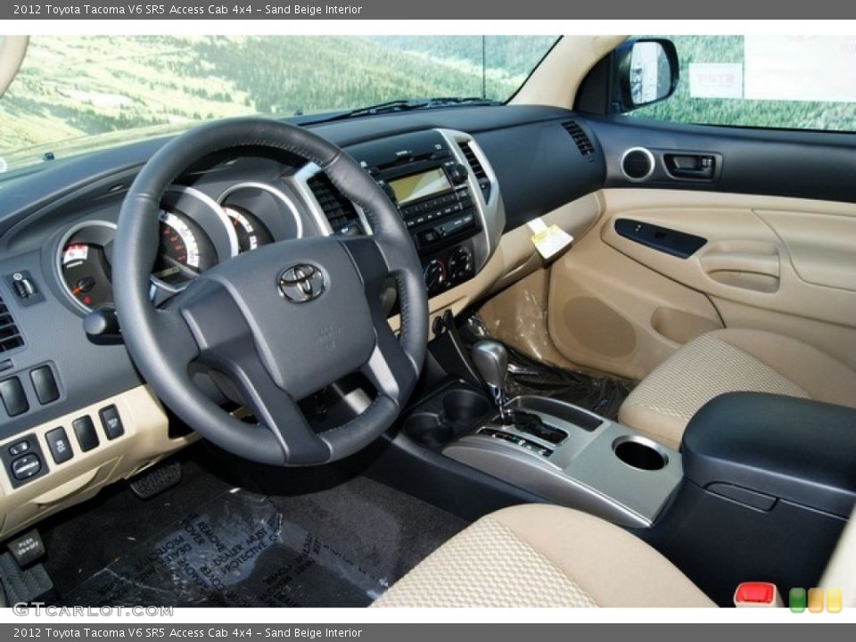 Sand Beige Interior Photo for the 2012 Toyota Tacoma V6 SR5 Access Cab 4x4 #55782854