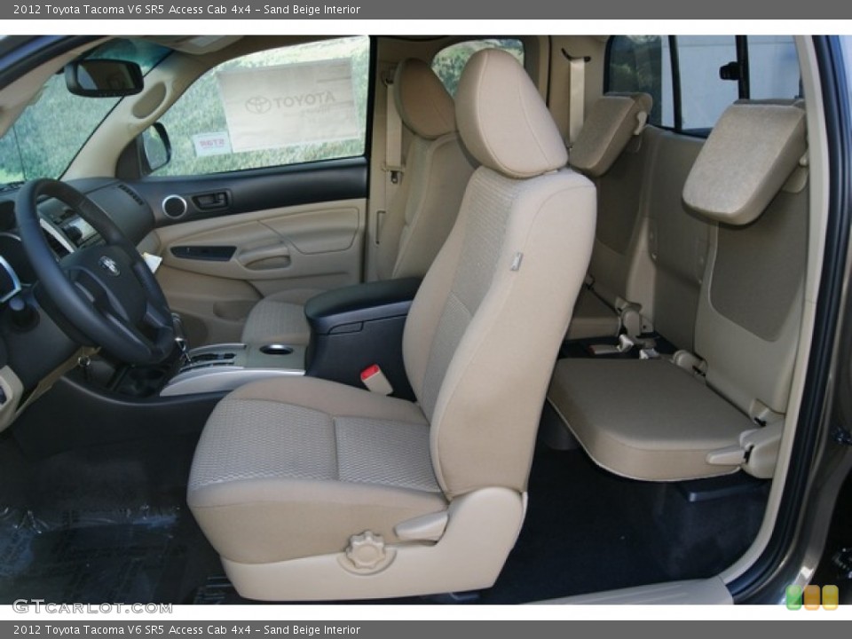 Sand Beige Interior Photo for the 2012 Toyota Tacoma V6 SR5 Access Cab 4x4 #55782884
