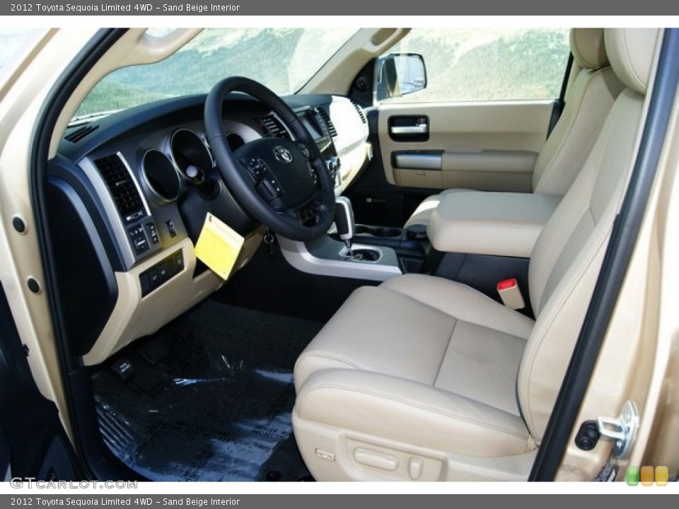 Sand Beige Interior Photo for the 2012 Toyota Sequoia Limited 4WD #55783721