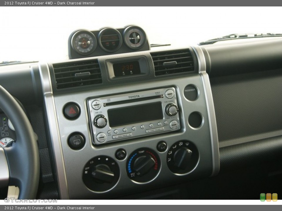 Dark Charcoal Interior Controls for the 2012 Toyota FJ Cruiser 4WD #55784285