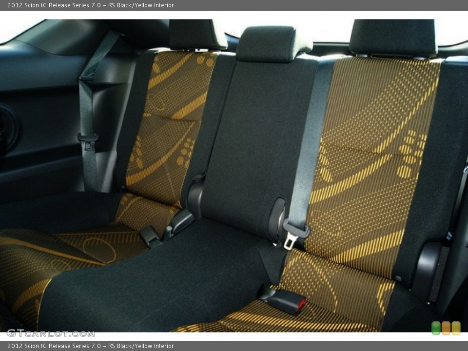 RS Black/Yellow Interior Photo for the 2012 Scion tC Release Series 7.0 #55784714