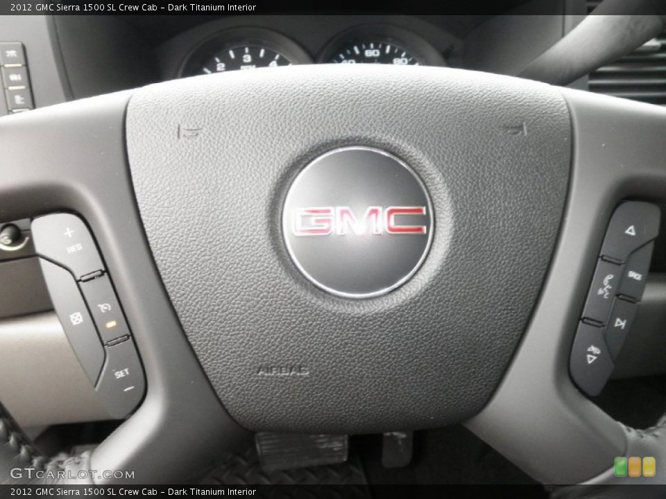 Dark Titanium Interior Controls for the 2012 GMC Sierra 1500 SL Crew Cab #55786688