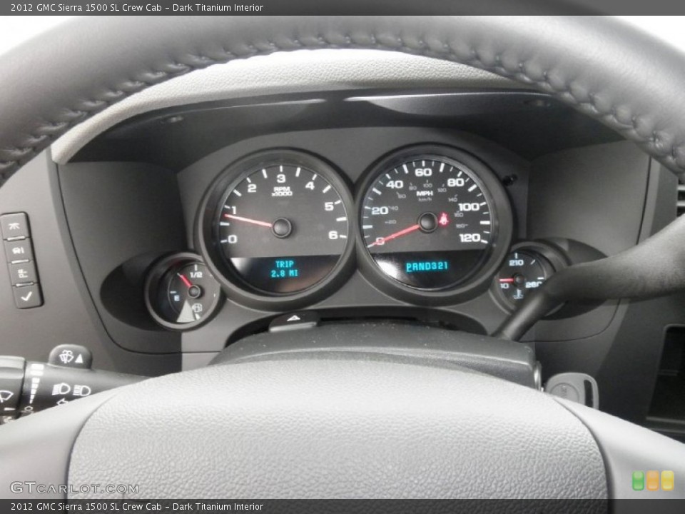 Dark Titanium Interior Gauges for the 2012 GMC Sierra 1500 SL Crew Cab #55786700