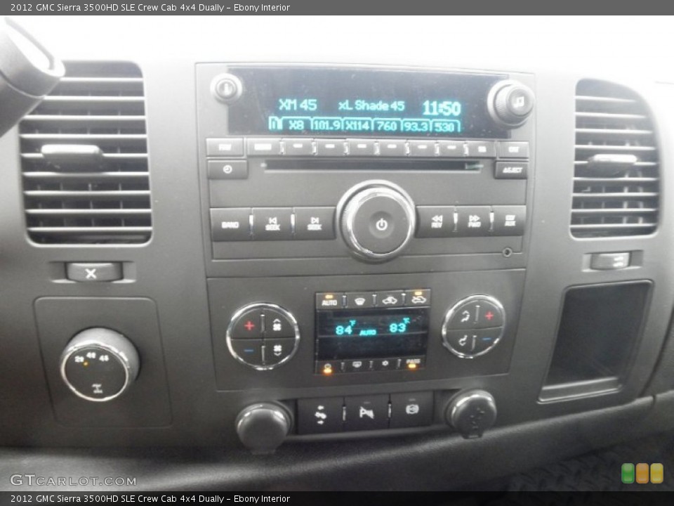 Ebony Interior Controls for the 2012 GMC Sierra 3500HD SLE Crew Cab 4x4 Dually #55787087