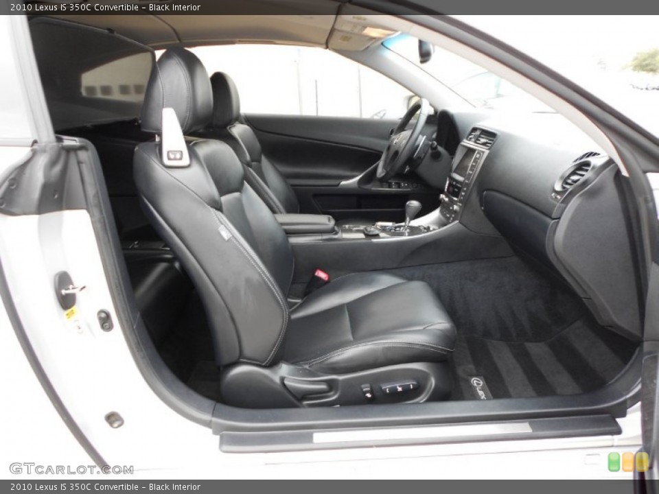 Black Interior Photo for the 2010 Lexus IS 350C Convertible #55787615