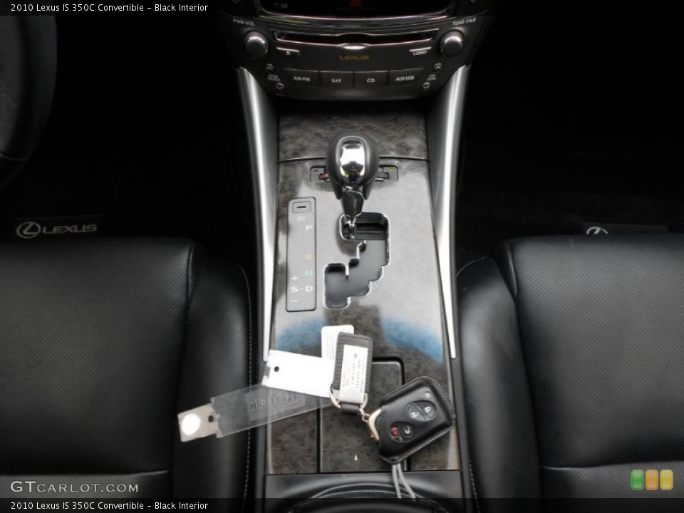Black Interior Transmission for the 2010 Lexus IS 350C Convertible #55787666