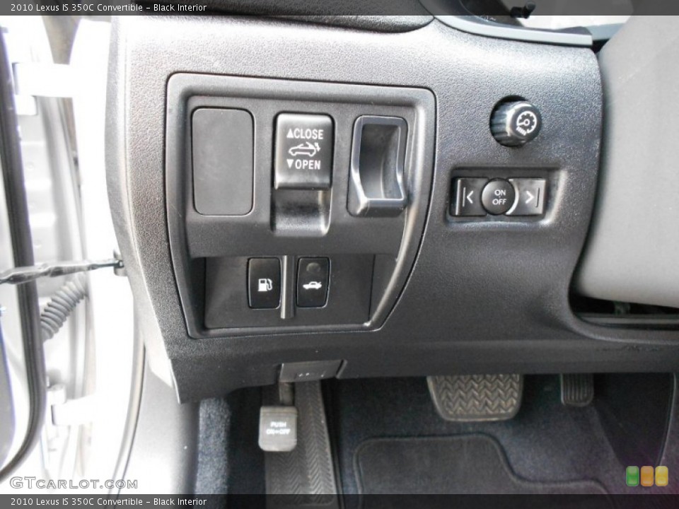 Black Interior Controls for the 2010 Lexus IS 350C Convertible #55787708