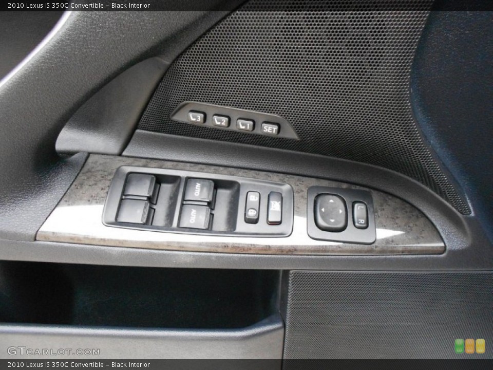 Black Interior Controls for the 2010 Lexus IS 350C Convertible #55787717