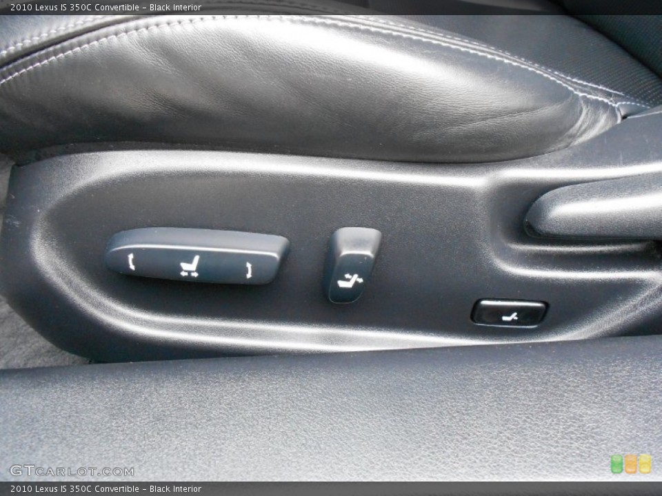 Black Interior Controls for the 2010 Lexus IS 350C Convertible #55787726
