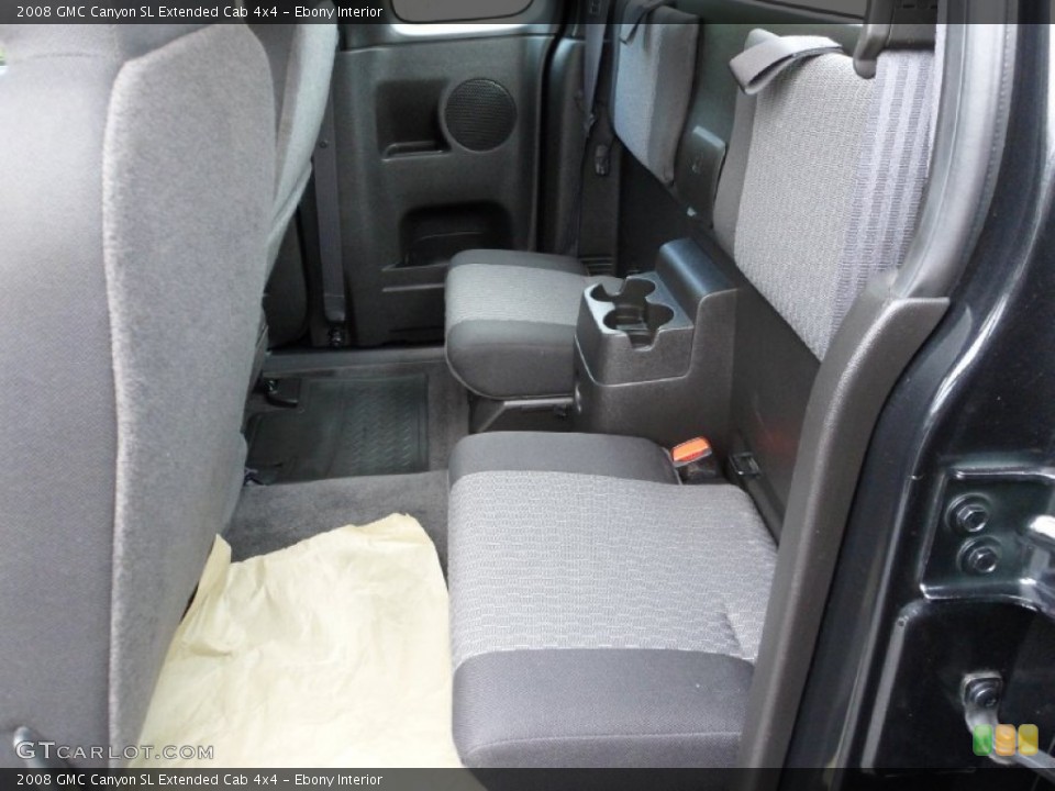 Ebony Interior Photo for the 2008 GMC Canyon SL Extended Cab 4x4 #55789046