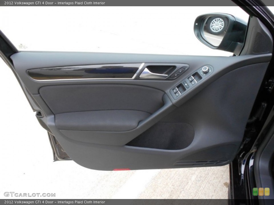Interlagos Plaid Cloth Interior Door Panel for the 2012 Volkswagen GTI 4 Door #55789163
