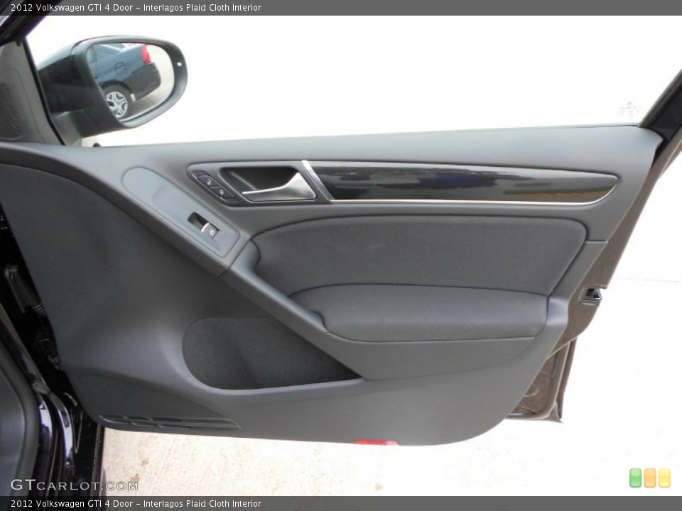Interlagos Plaid Cloth Interior Door Panel for the 2012 Volkswagen GTI 4 Door #55789181