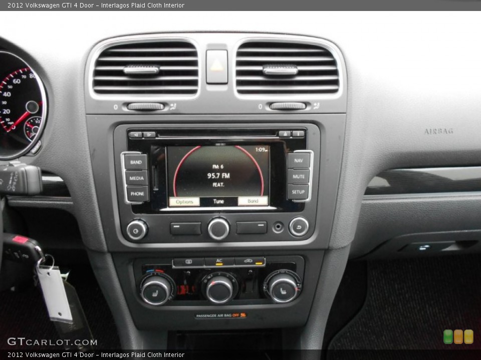 Interlagos Plaid Cloth Interior Controls for the 2012 Volkswagen GTI 4 Door #55789226