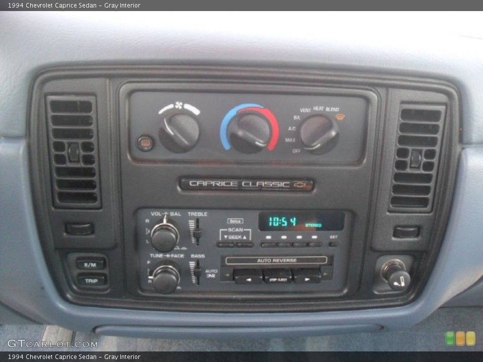 Gray Interior Controls for the 1994 Chevrolet Caprice Sedan #55789388