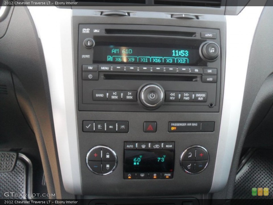 Ebony Interior Controls for the 2012 Chevrolet Traverse LT #55791686