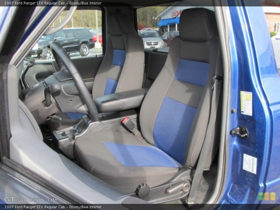 Ebony/Blue Interior Photo for the 2007 Ford Ranger STX Regular Cab #55792008