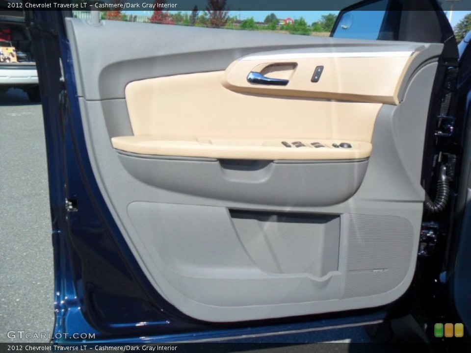 Cashmere/Dark Gray Interior Door Panel for the 2012 Chevrolet Traverse LT #55792132