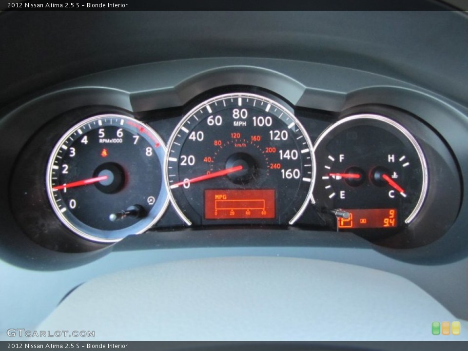 Blonde Interior Gauges for the 2012 Nissan Altima 2.5 S #55794080