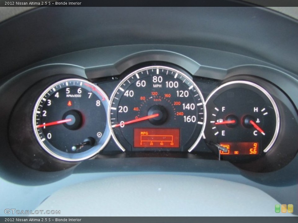 Blonde Interior Gauges for the 2012 Nissan Altima 2.5 S #55794236