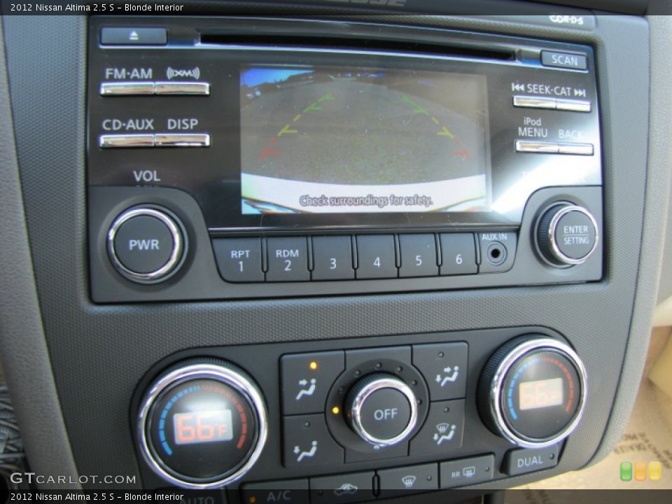 Blonde Interior Controls for the 2012 Nissan Altima 2.5 S #55794245