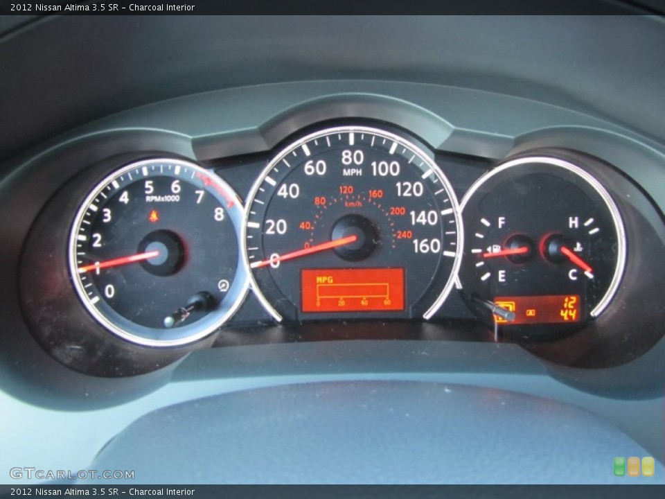 Charcoal Interior Gauges for the 2012 Nissan Altima 3.5 SR #55794395