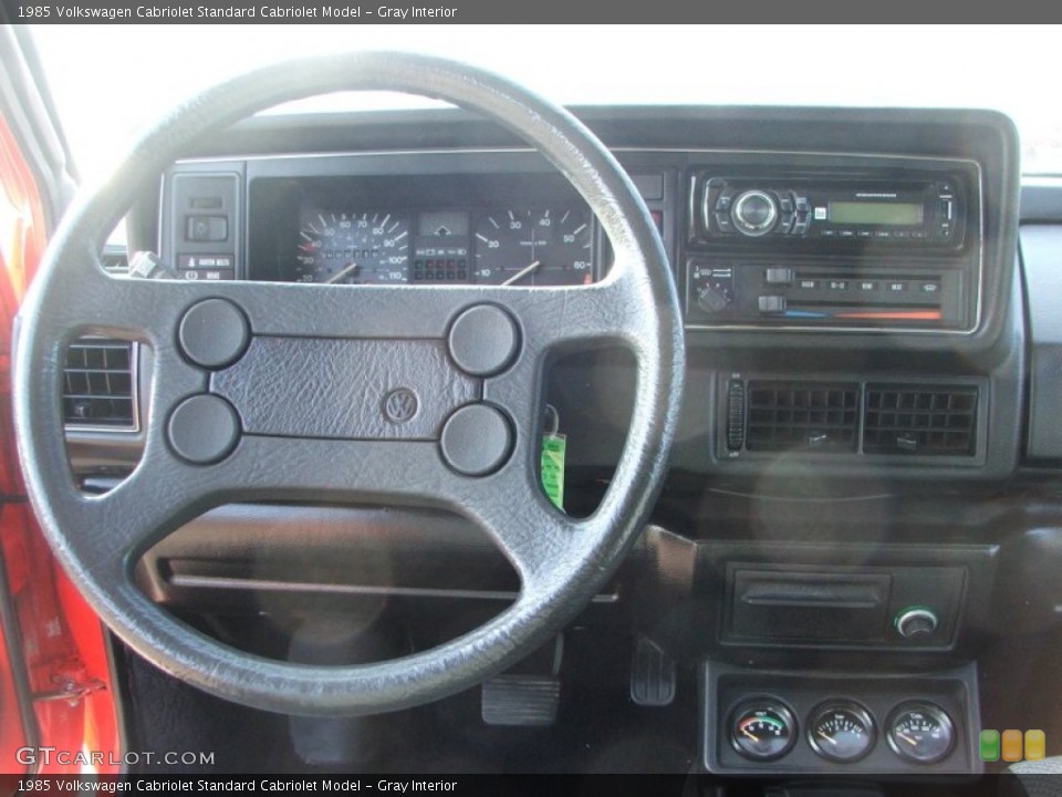 Gray 1985 Volkswagen Cabriolet Interiors