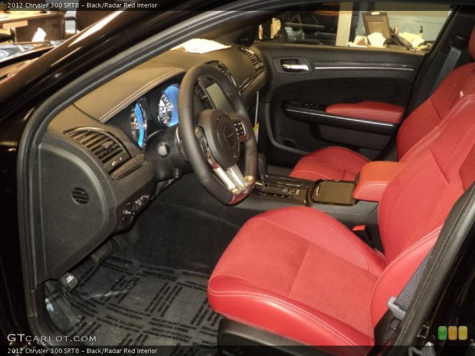 Black/Radar Red Interior Photo for the 2012 Chrysler 300 SRT8 #55797800