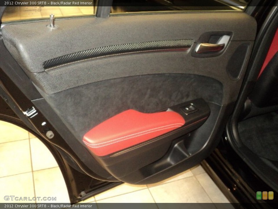 Black/Radar Red Interior Door Panel for the 2012 Chrysler 300 SRT8 #55797842