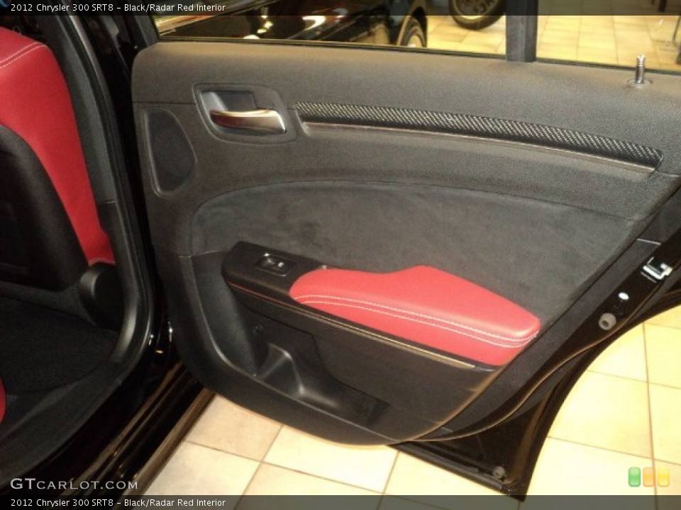 Black/Radar Red Interior Door Panel for the 2012 Chrysler 300 SRT8 #55797848
