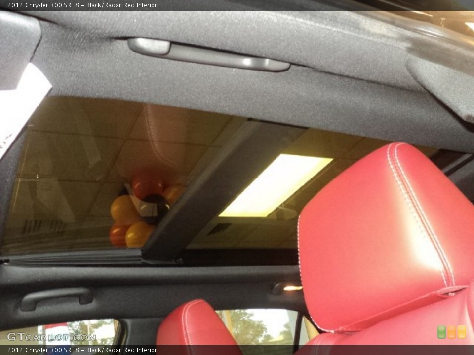 Black/Radar Red Interior Sunroof for the 2012 Chrysler 300 SRT8 #55797899