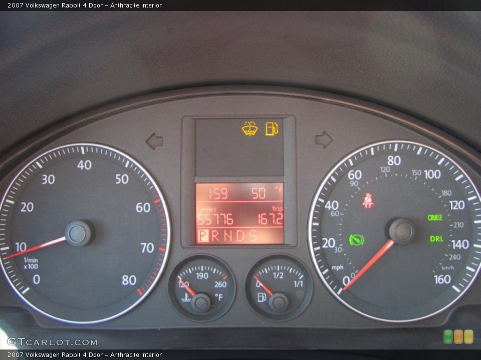 Anthracite Interior Gauges for the 2007 Volkswagen Rabbit 4 Door #55797926