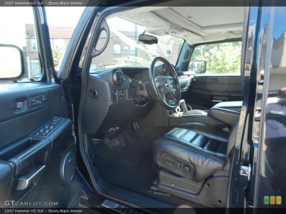 Ebony Black Interior Photo for the 2007 Hummer H2 SUV #55798680