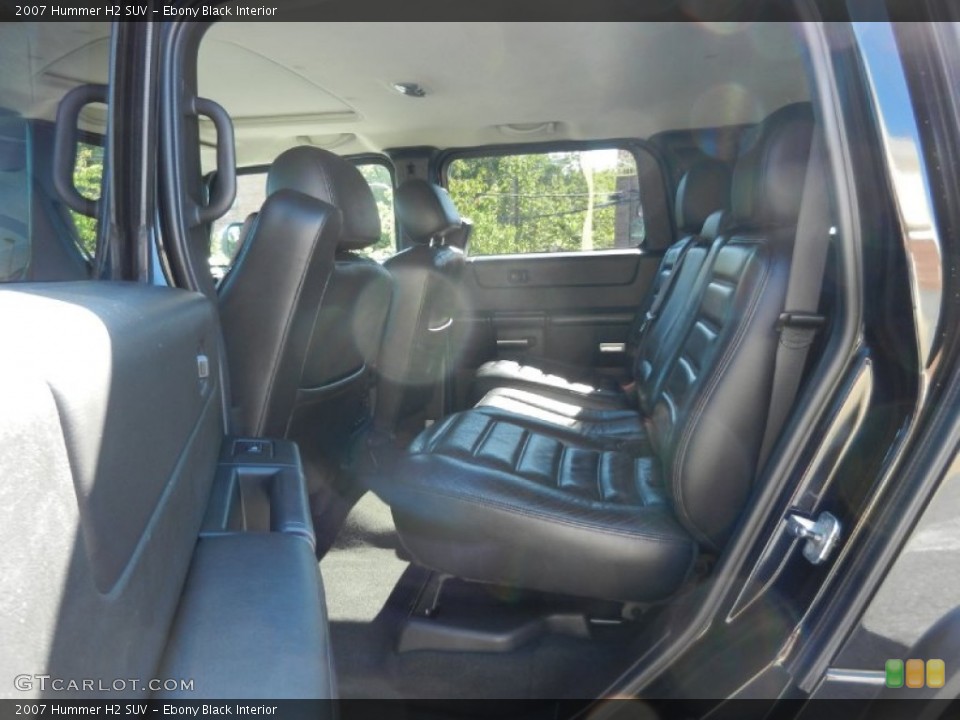 Ebony Black Interior Photo for the 2007 Hummer H2 SUV #55798689