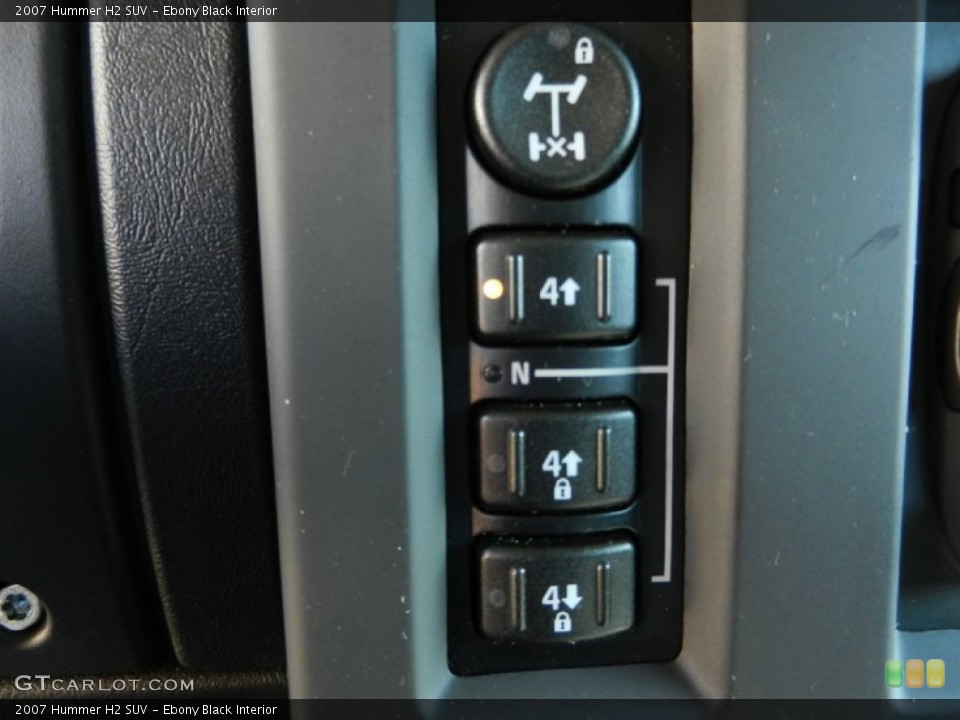 Ebony Black Interior Controls for the 2007 Hummer H2 SUV #55798767