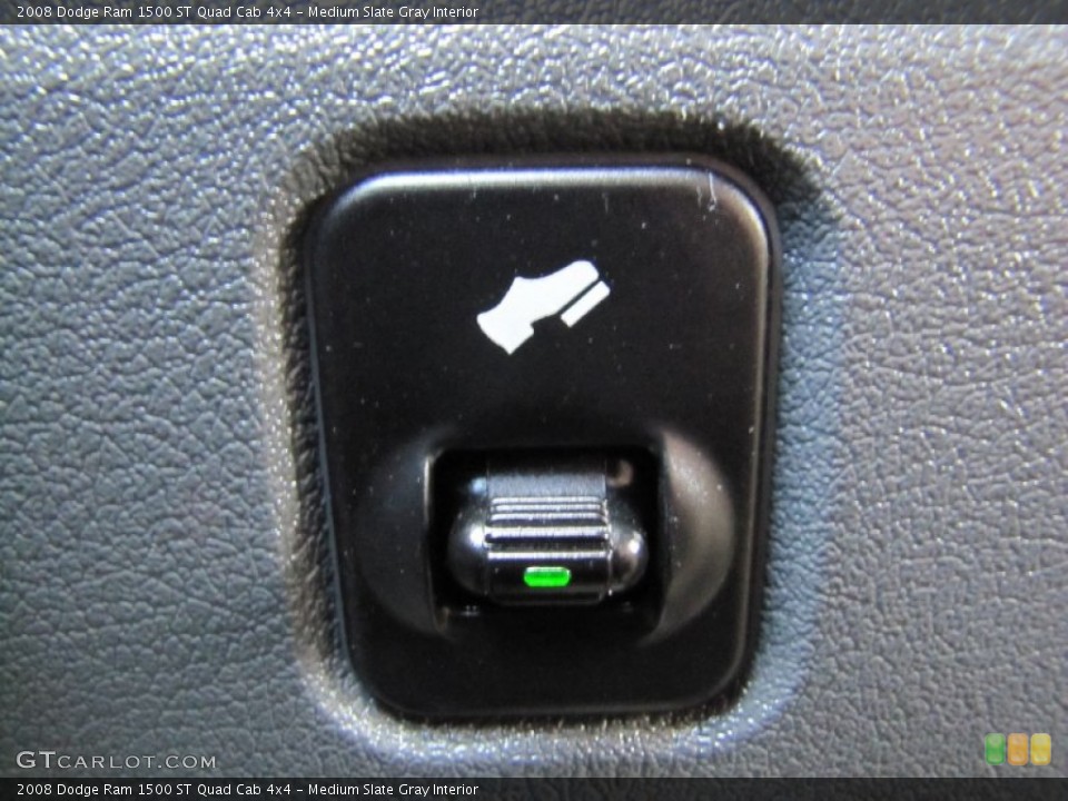 Medium Slate Gray Interior Controls for the 2008 Dodge Ram 1500 ST Quad Cab 4x4 #55799051
