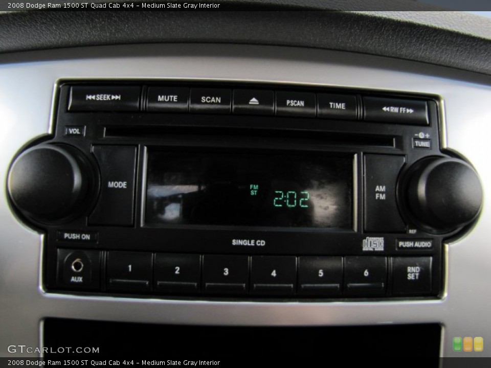 Medium Slate Gray Interior Audio System for the 2008 Dodge Ram 1500 ST Quad Cab 4x4 #55799114
