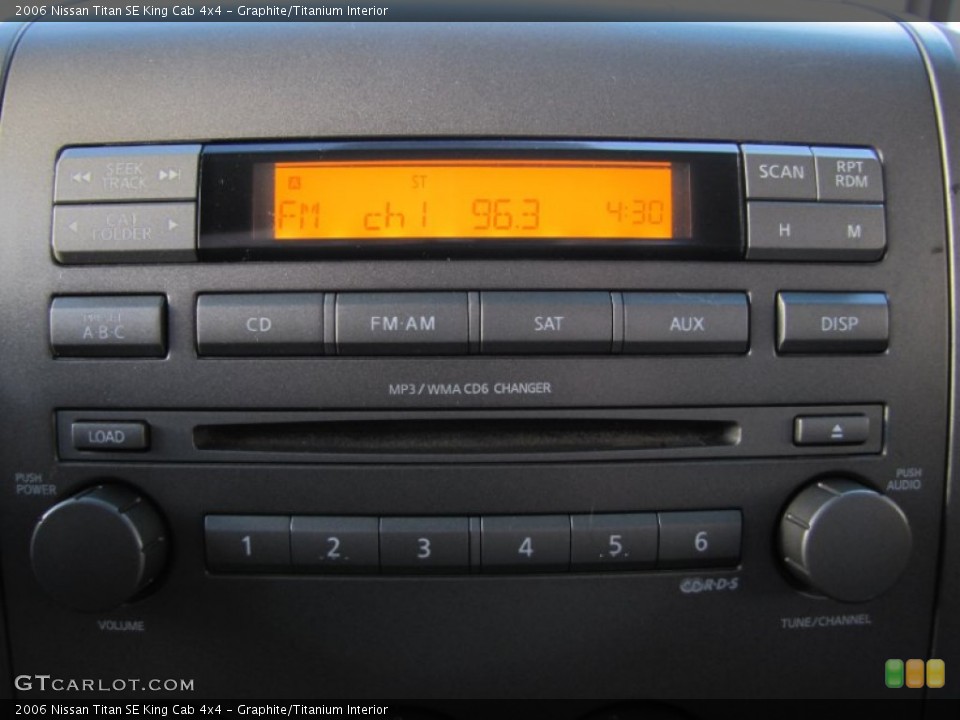 Graphite/Titanium Interior Audio System for the 2006 Nissan Titan SE King Cab 4x4 #55800443