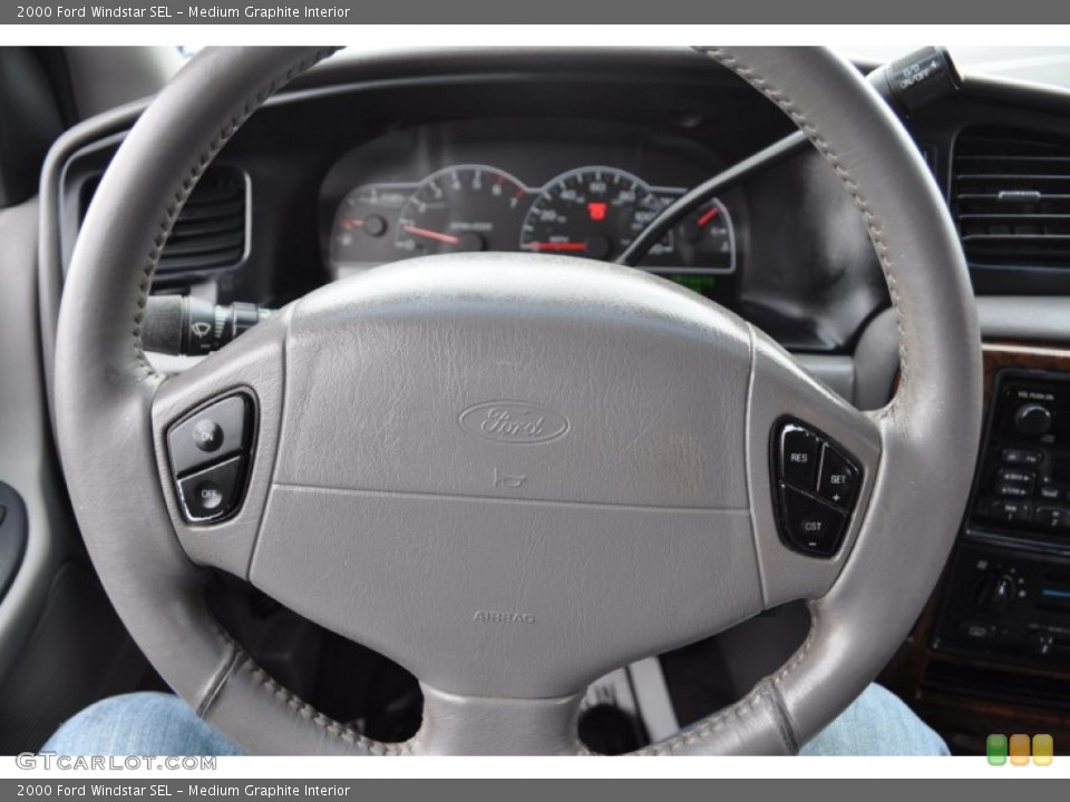 Medium Graphite Interior Steering Wheel for the 2000 Ford Windstar SEL #55804340