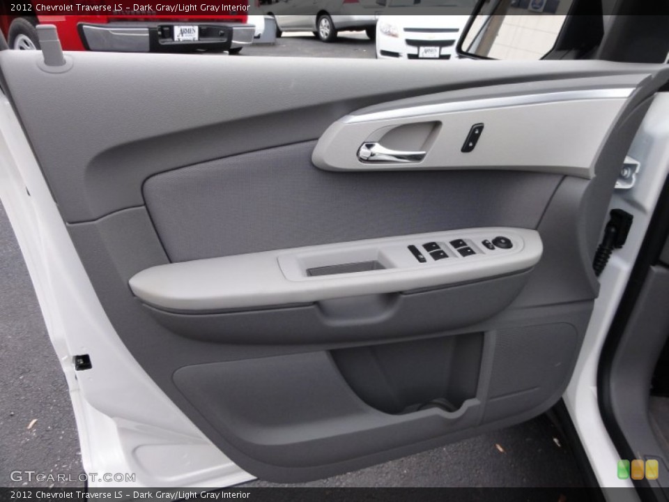 Dark Gray/Light Gray Interior Door Panel for the 2012 Chevrolet Traverse LS #55804946