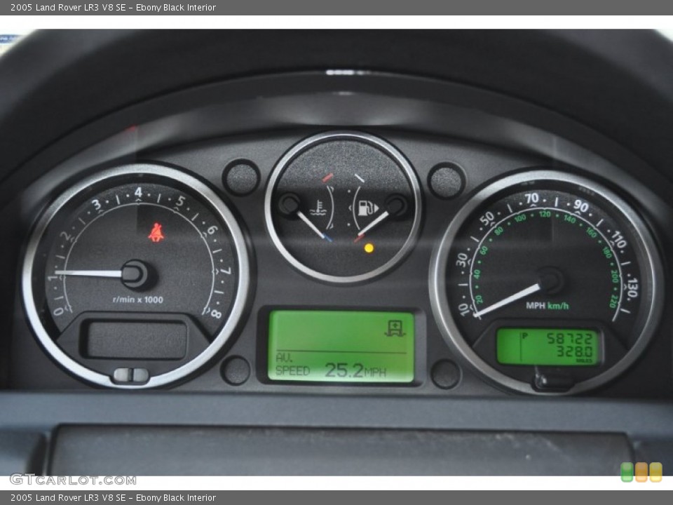Ebony Black Interior Gauges for the 2005 Land Rover LR3 V8 SE #55805225