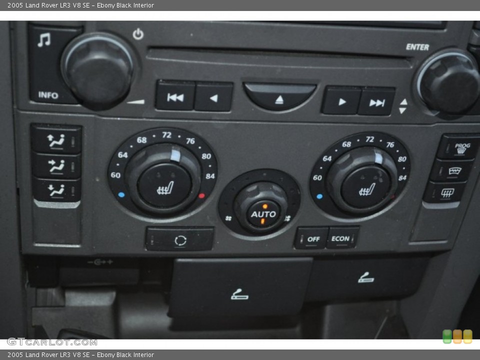 Ebony Black Interior Controls for the 2005 Land Rover LR3 V8 SE #55805252