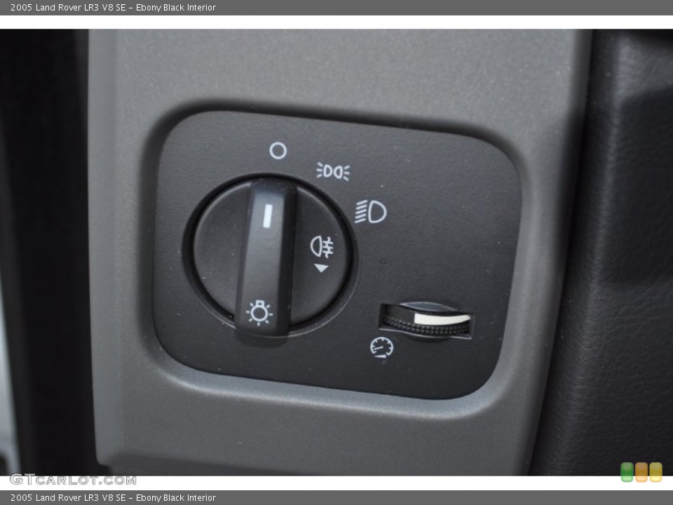 Ebony Black Interior Controls for the 2005 Land Rover LR3 V8 SE #55805282