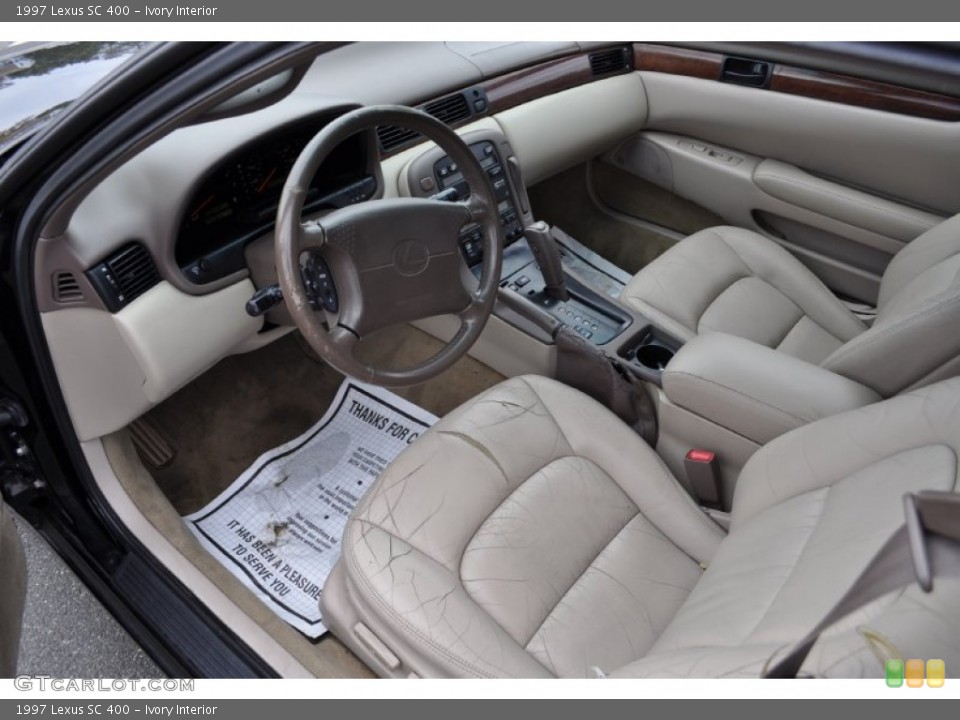 Ivory 1997 Lexus SC Interiors