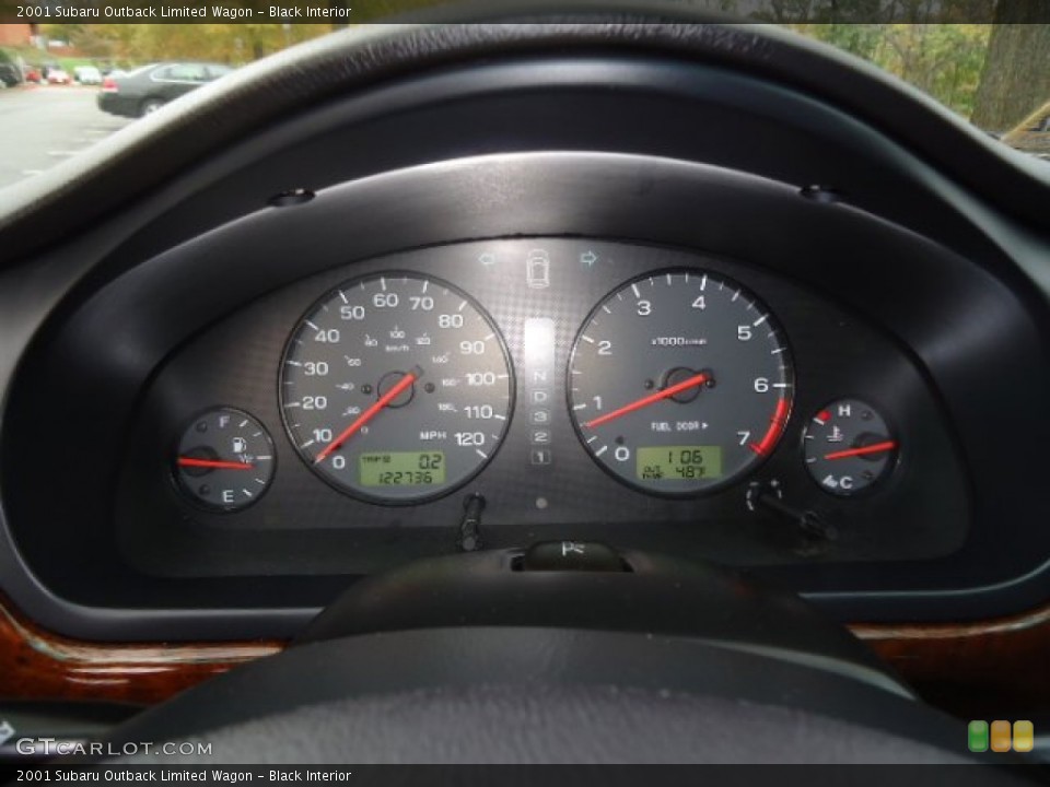 Black Interior Gauges for the 2001 Subaru Outback Limited Wagon #55808761