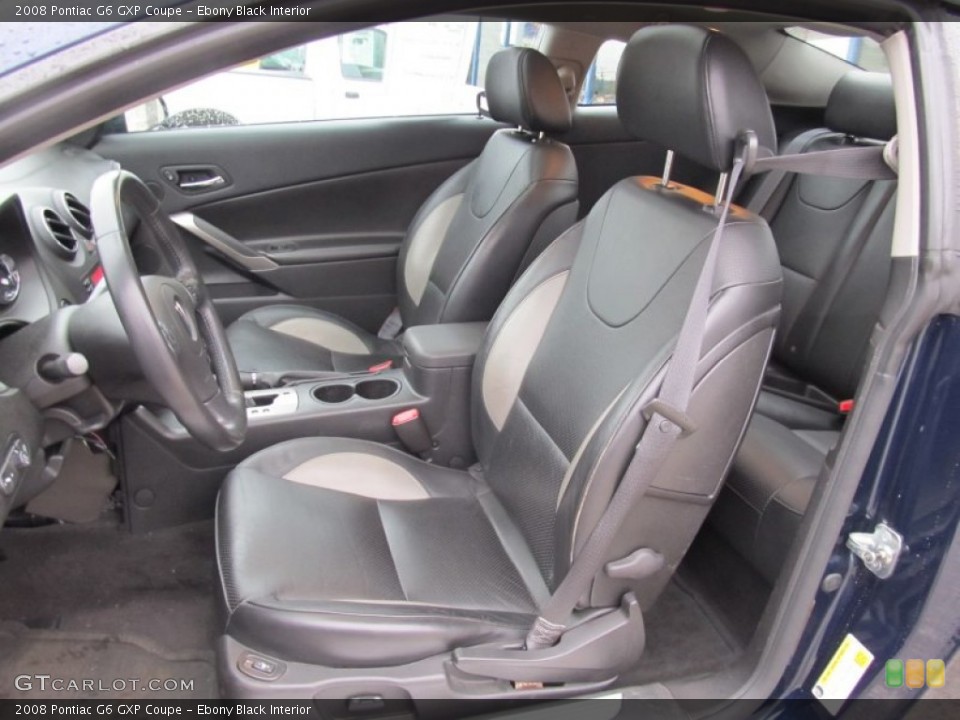 Ebony Black Interior Photo for the 2008 Pontiac G6 GXP Coupe #55809485
