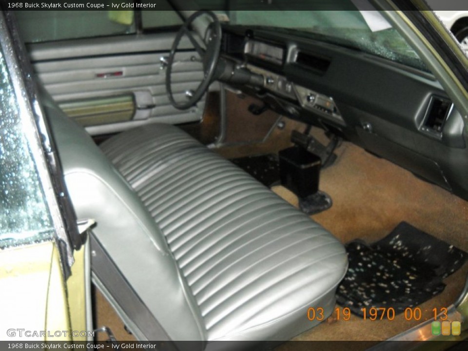 Ivy Gold Interior Photo for the 1968 Buick Skylark Custom Coupe #55809584