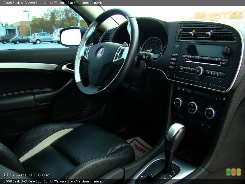 Black/Parchment Interior Photo for the 2008 Saab 9-3 Aero SportCombi Wagon #55809920