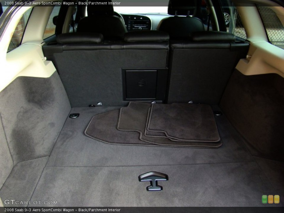 Black/Parchment Interior Trunk for the 2008 Saab 9-3 Aero SportCombi Wagon #55810208